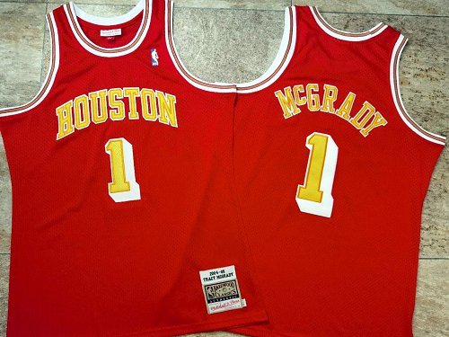 Cheap Men Houston Rockets 1 McGrady red Game NBA Nike Jerseys Print